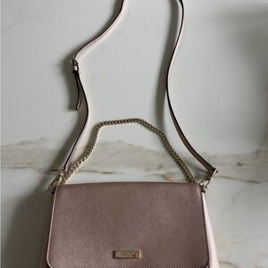 kate spade Blush Pink Crossbody with Gold Chain Strap